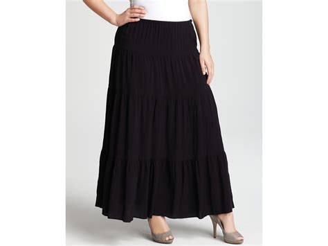 michael kors navy and white maxi skirt